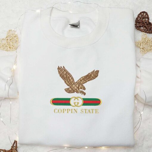 Coppin State Eagles x Gucci Embroidered Shirt NCAA Sports Embroidered Hoodie Best Gift Idea