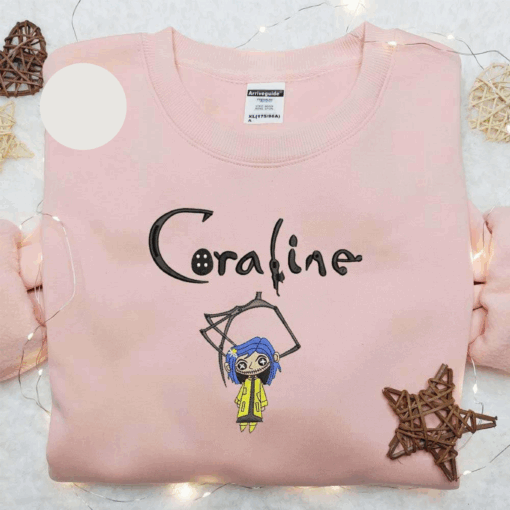 Coraline Rag Doll Halloween Embroidered Shirt