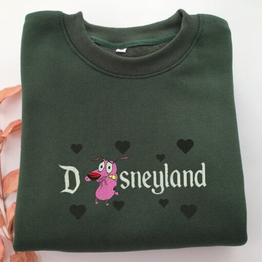 Courage Disneyland Embroidery, Disneyland Embroidered Sweatshirt, Movie Disney Inspired, Best Gifts Idea For Him Her - Image 3