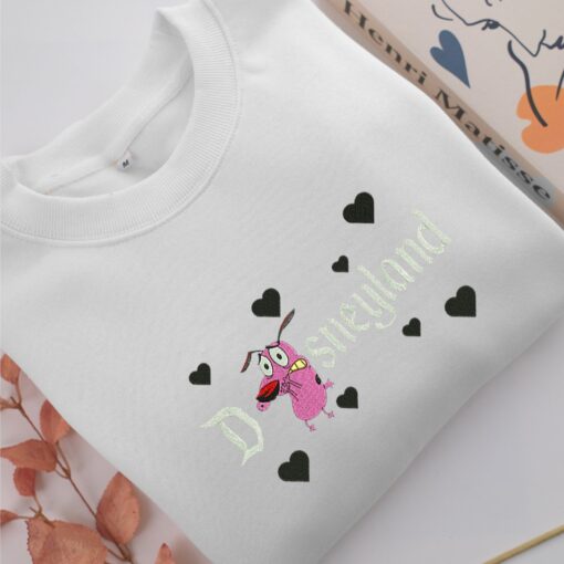 Courage Disneyland Embroidery, Disneyland Embroidered Sweatshirt, Movie Disney Inspired, Best Gifts Idea For Him Her - Image 2