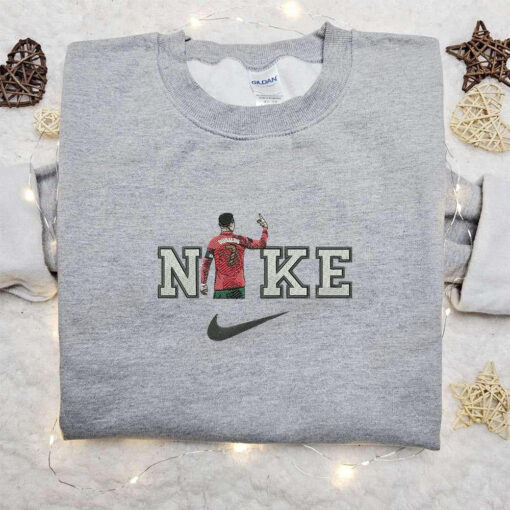 Cristiano Ronaldo x Nike Embroidered Sweatshirt Celebrity Embroidered Shirt Best Gift Ideas for Family