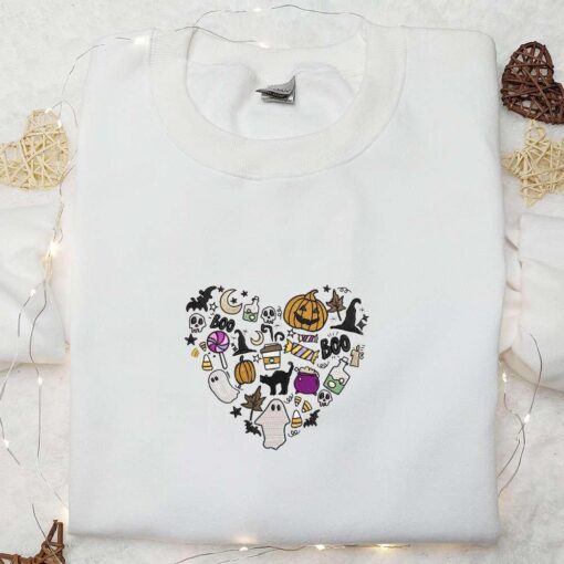 Cute Halloween Embroidered Shirt Cool Halloween Embroidered Shirt Best Gifts for Halloween Lovers