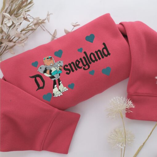 Cyborg Disneyland Embroidery, Disneyland Embroidered Sweatshirt, Movie Disney Inspired, Best Gifts Idea For Him Her - Image 4