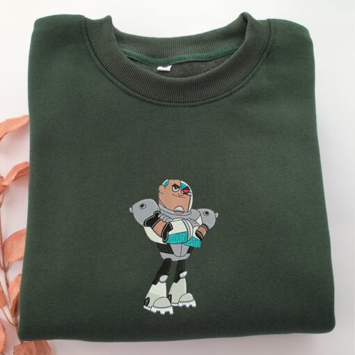 Cyborg Embroidery, Disneyland Embroidered Sweatshirt, Movie Disney Inspired, Best Gifts Idea For Him Her - Image 3