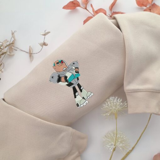 Cyborg Embroidery, Disneyland Embroidered Sweatshirt, Movie Disney Inspired, Best Gifts Idea For Him Her