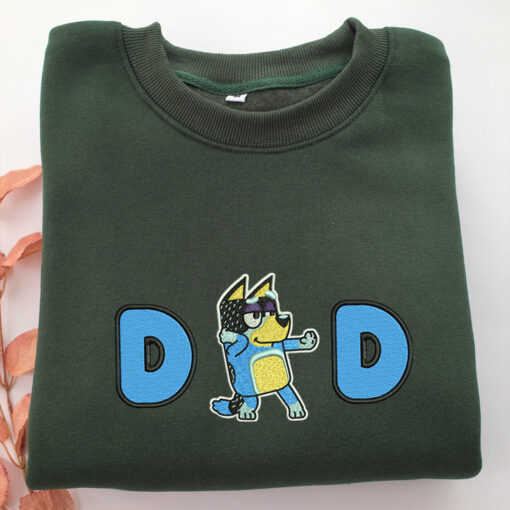 Dad Bluey Embroidery, Disneyland Embroidered Sweatshirt, Movie Disney Inspired, Best Gifts Idea For Him Her - Image 3