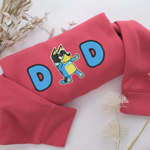 Dad Bluey Embroidery, Disneyland Embroidered Sweatshirt, Movie Disney Inspired, Best Gifts Idea For Him Her - Image 4
