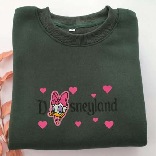 Daisy Duck Disneyland Embroidery, Disneyland Embroidered Sweatshirt, Movie Disney Inspired, Best Gifts Idea For Him Her - Image 3