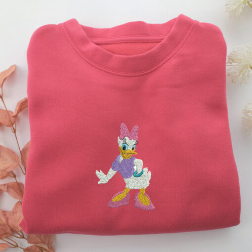 Daisy Duck Full Embroidery, Disneyland Embroidered Sweatshirt, Movie Disney Inspired, Best Gifts Idea For Him Her - Image 4