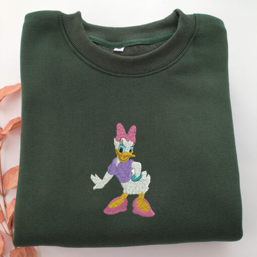 Daisy Duck Full Embroidery, Disneyland Embroidered Sweatshirt, Movie Disney Inspired, Best Gifts Idea For Him Her - Image 3