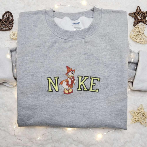 Daisy Duck Lady x Nike Embroidered Sweatshirt Walt Disney Characters Embroidered Shirt Best Gift Ideas for Family