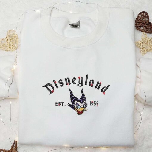 Daisy Duck Maleficent Evil Est 9 Embroidered Sweatshirt Halloween Embroidered Sweatshirt Disney Embroidered Hoodie