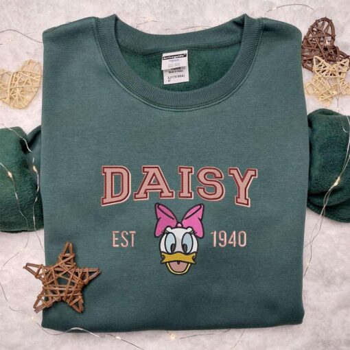 Daisy Est 90 Embroidered Shirt Disney Characters Embroidered Hoodie Best Gift Ideas