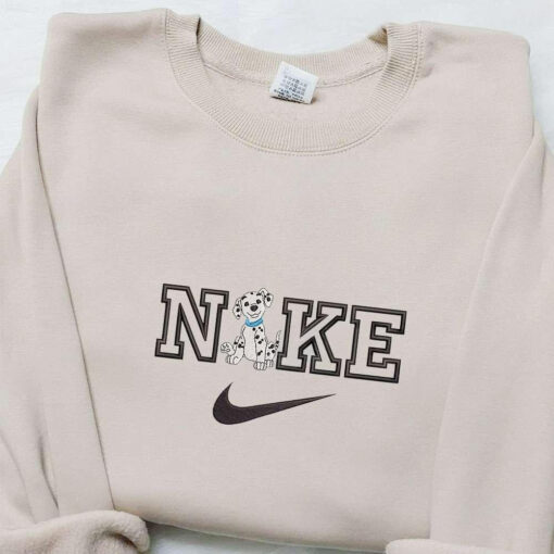 Dalmatian x Nike Embroidered Shirt Disney Characters Embroidered Hoodie Cartoon Embroidered Sweatshirt