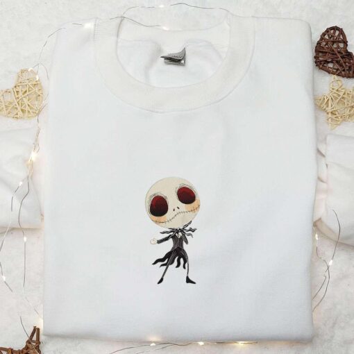 Dancing Jack Skellington The Nightmare Before Christmas Embroidered Shirt Halloween Movie Embroidered Shirt Best Halloween Gifts for Family