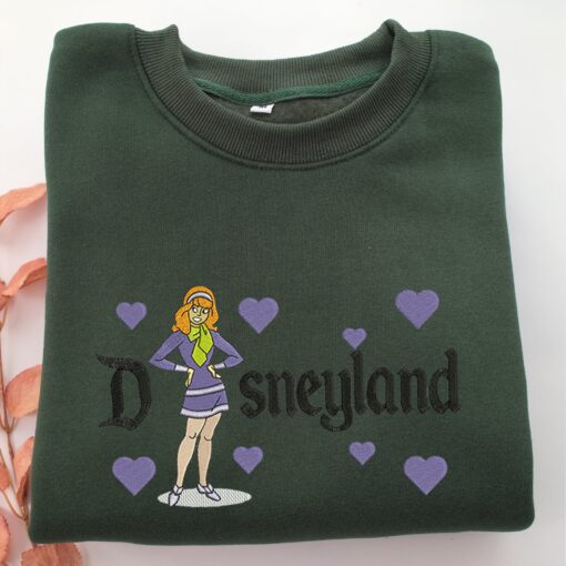 Daphne Blake Disneyland Embroidery, Disneyland Embroidered Sweatshirt, Movie Disney Inspired, Best Gifts Idea For Him Her - Image 3