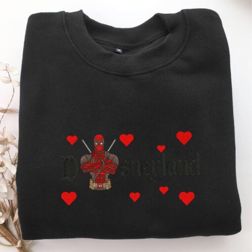 Deadpool Half Disneyland Embroidery, Disneyland Embroidered Sweatshirt, Movie Disney Inspired, Best Gifts Idea For Him Her - Image 5