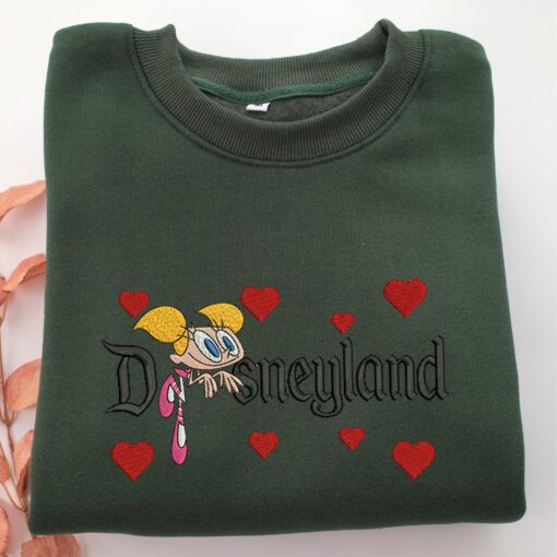 Dee Dee Disneyland Embroidery, Disneyland Embroidered Sweatshirt, Movie Disney Inspired, Best Gifts Idea For Him Her - Image 3