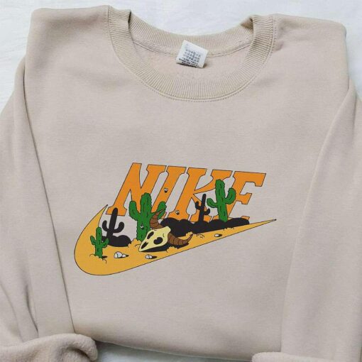 Desert x Nike Embroidered Shirt Cartoon Embroidered Shirt Custom Nike Embroidered Shirt