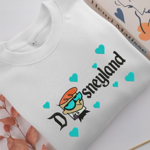 Dexter Disneyland Embroidery, Disneyland Embroidered Sweatshirt, Movie Disney Inspired, Best Gifts Idea For Him Her - Image 2