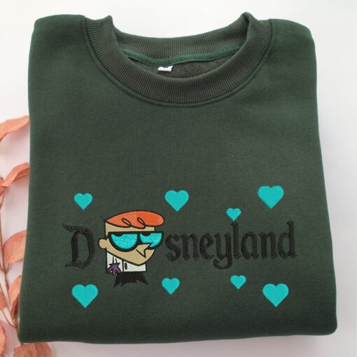 Dexter Disneyland Embroidery, Disneyland Embroidered Sweatshirt, Movie Disney Inspired, Best Gifts Idea For Him Her - Image 3