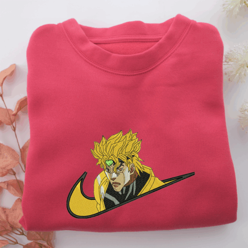 Dio Brando Swoosh Nike Embroidered Sweatshirt, Nike Movie Inspired, Best Gifts Idea For Him Her - Image 5