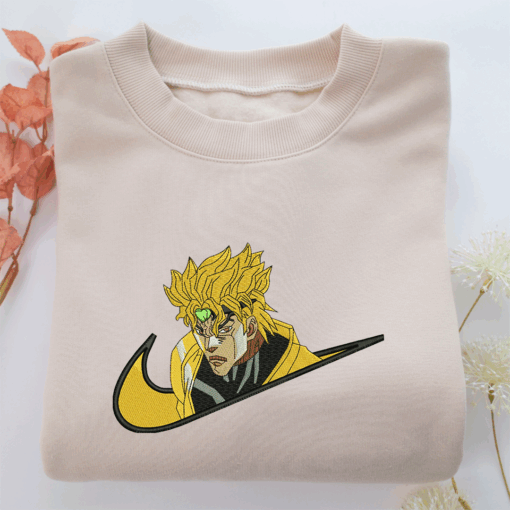 Dio Brando Swoosh Nike Embroidered Sweatshirt, Nike Movie Inspired, Best Gifts Idea For Him Her