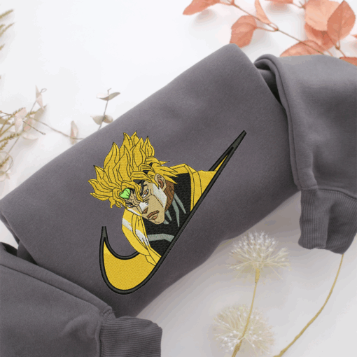 Dio Brando Swoosh Nike Embroidered Sweatshirt, Nike Movie Inspired, Best Gifts Idea For Him Her - Image 4
