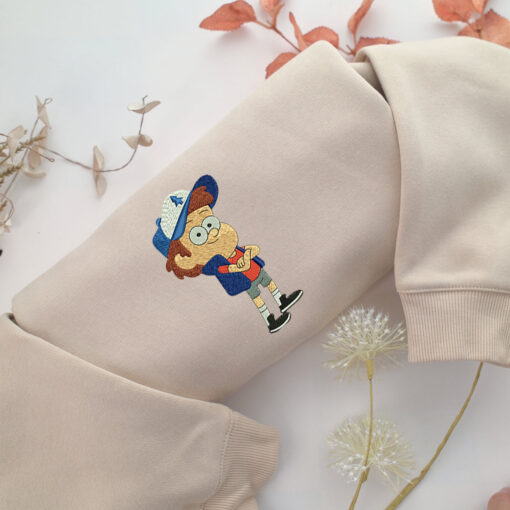 Dipper Pines Embroidery, Disneyland Embroidered Sweatshirt, Movie Disney Inspired, Best Gifts Idea For Him Her