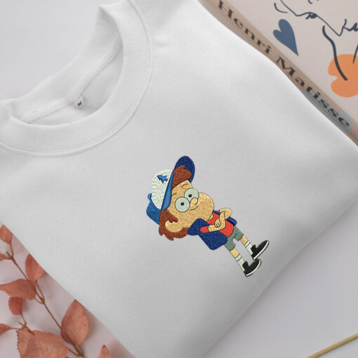 Dipper Pines Embroidery, Disneyland Embroidered Sweatshirt, Movie Disney Inspired, Best Gifts Idea For Him Her - Image 2