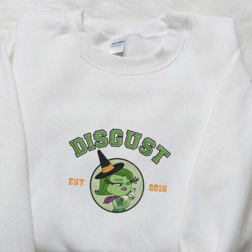 Disgust Inside Out Circle Team Halloween Embroidered Shirt  Best Halloween Gifts Ideas