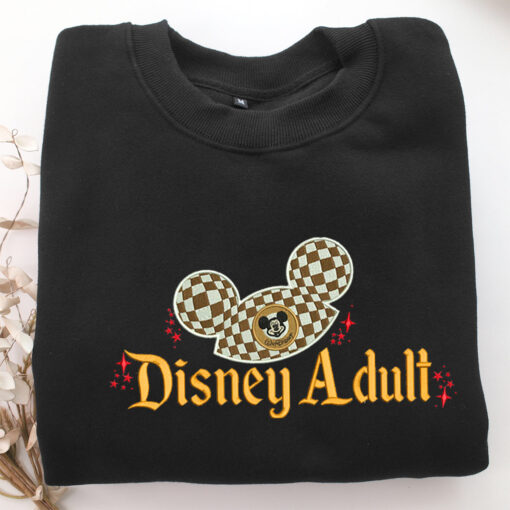 Disney Adult Embroidery, Disneyland Embroidered Sweatshirt, Movie Disney Inspired, Best Gifts Idea For Him Her - Image 5
