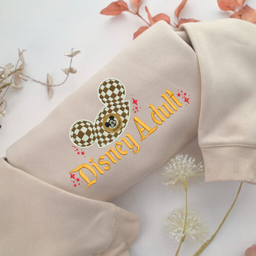 Disney Adult Embroidery, Disneyland Embroidered Sweatshirt, Movie Disney Inspired, Best Gifts Idea For Him Her
