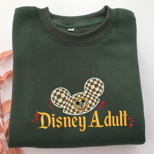 Disney Adult Embroidery, Disneyland Embroidered Sweatshirt, Movie Disney Inspired, Best Gifts Idea For Him Her - Image 3