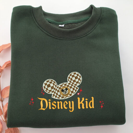 Disney Kid v2 Embroidery, Disneyland Embroidered Sweatshirt, Movie Disney Inspired, Best Gifts Idea For Him Her - Image 3