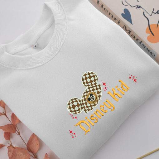 Disney Kid v2 Embroidery, Disneyland Embroidered Sweatshirt, Movie Disney Inspired, Best Gifts Idea For Him Her - Image 2