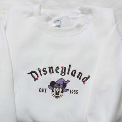 Disneyland Minnie Witch Est 9 Embroidered Shirt Disney Halloween Embroidered Hoodie Adorable Halloween Embroidered Shirt