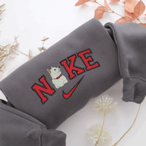 Dog Nike Nike Embroidered Sweatshirt, Nike Movie Inspired, Best Gifts Idea For Him Her - Image 4