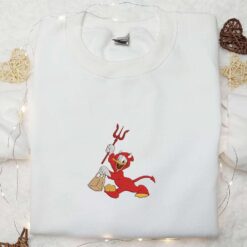 Donald Devil Embroidered Shirt Disney Halloween Embroidered Hoodie Best Gifts for Family
