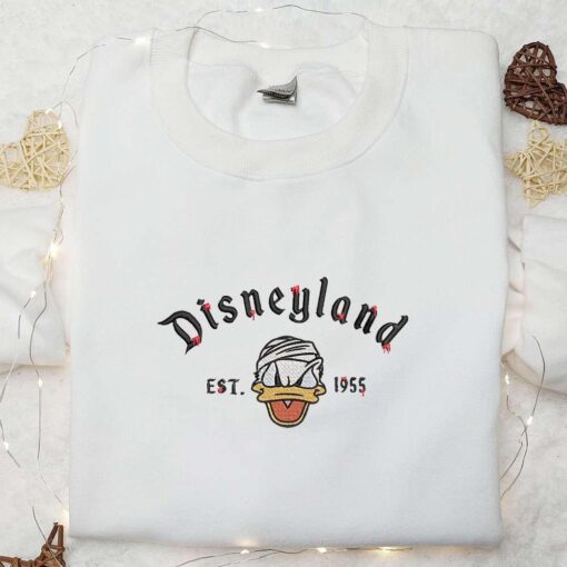 Donald Disneyland Halloween Est 9 Embroidered Sweatshirt Disney Halloween Embroidered Hoodie Halloween Shirt Ideas