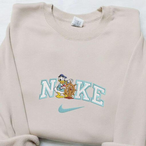 Donald Duck Cruise x Nike Embroidered Shirt Disney Characters Embroidered Shirt Nike Inspired Embroidered Hoodie