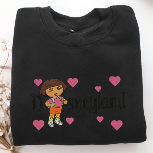 Dora Disneyland Embroidery, Disneyland Embroidered Sweatshirt, Movie Disney Inspired, Best Gifts Idea For Him Her - Image 5