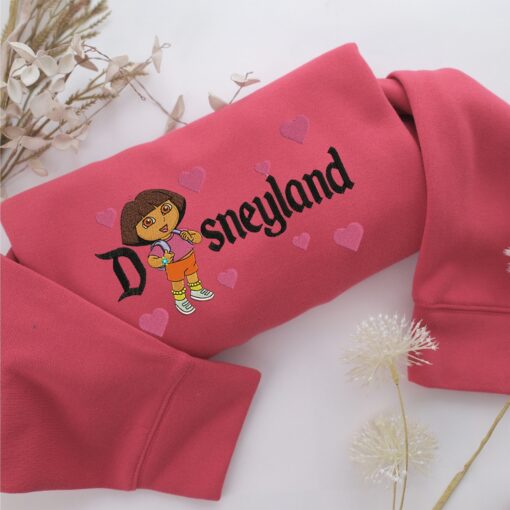 Dora Disneyland Embroidery, Disneyland Embroidered Sweatshirt, Movie Disney Inspired, Best Gifts Idea For Him Her - Image 4