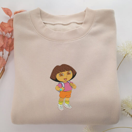 Dora Embroidery, Disneyland Embroidered Sweatshirt, Movie Disney Inspired, Best Gifts Idea For Him Her