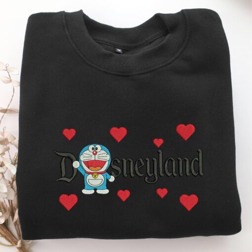 Doraemon Disneyland Embroidery, Disneyland Embroidered Sweatshirt, Movie Disney Inspired, Best Gifts Idea For Him Her - Image 5