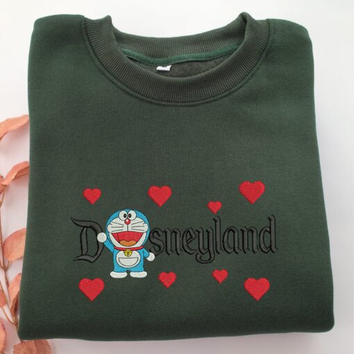 Doraemon Disneyland Embroidery, Disneyland Embroidered Sweatshirt, Movie Disney Inspired, Best Gifts Idea For Him Her - Image 3
