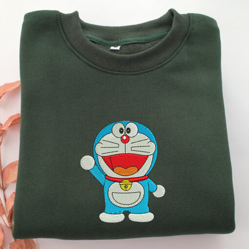 Doraemon Embroidery, Disneyland Embroidered Sweatshirt, Movie Disney Inspired, Best Gifts Idea For Him Her - Image 3