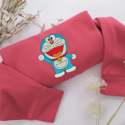 Doraemon Embroidery, Disneyland Embroidered Sweatshirt, Movie Disney Inspired, Best Gifts Idea For Him Her - Image 4