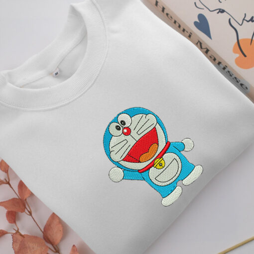 Doraemon Embroidery, Disneyland Embroidered Sweatshirt, Movie Disney Inspired, Best Gifts Idea For Him Her - Image 2