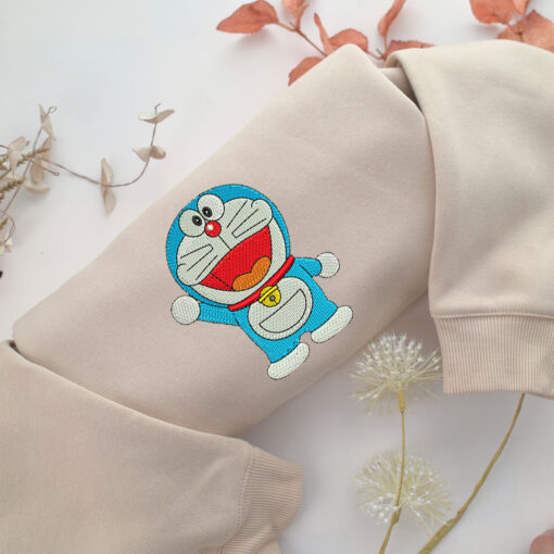 Doraemon Embroidery, Disneyland Embroidered Sweatshirt, Movie Disney Inspired, Best Gifts Idea For Him Her
